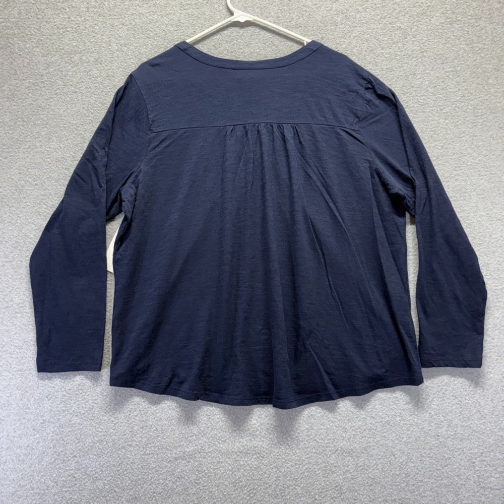 Style & Co. Shirt Womens‎ 2X Blue Long Sleeve Loose Fit Knit Modern New - Picture 2 of 10